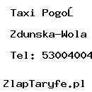 Taxi Pogoń Zdunska-Wola